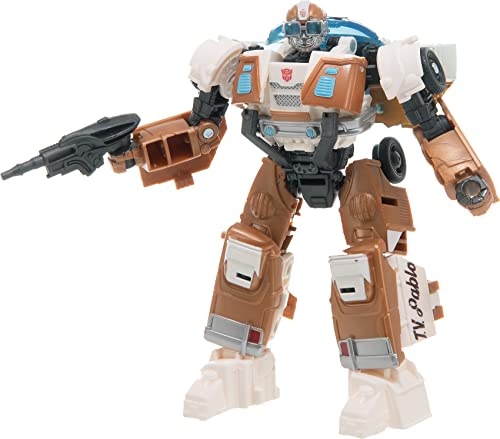 Transformers Deluxe Class, Figura de acción Convertible de Wheeljack Inspirada en la película Despertar, Figura de acción de 12,5 cm