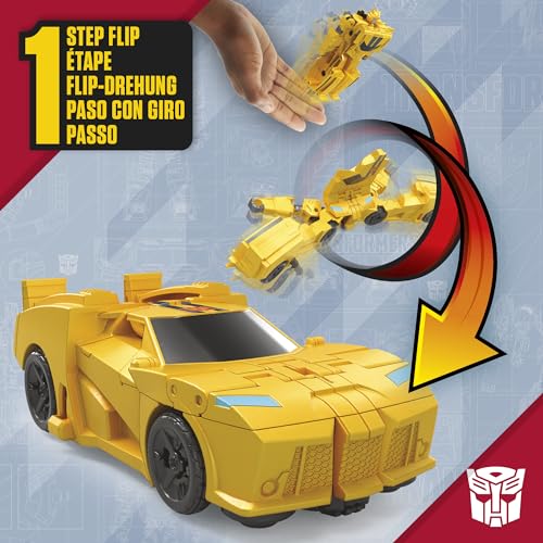 Transformers Figuras - Cambiadores de 1 Paso con Giro - Pack de 3 Figuras - Figuras de Wheeljack, Bumblebee y Optimus Prime de 10 cm