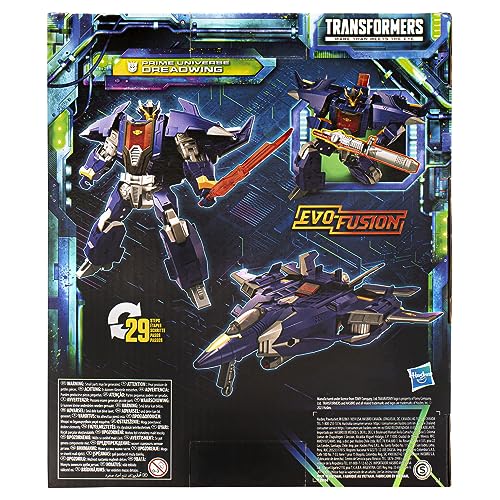 Transformers, Legacy Evolution Leader Class, Prime Universe, Juguete de Dreadwing, 17,5 cm, Figura de acción para niños y niñas a Partir de 8 años