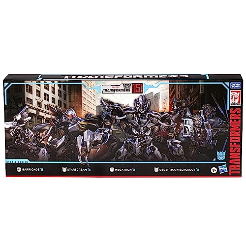 Transformers Studio Series, Paquete múltiple con 4 Figuras de acción de Decepticon para el 15 Aniversario de la Primera película