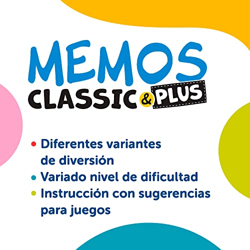 Trefl - Memos Classic & Plus, Movimiento y Sonido - Juego Educativo De Memoria para Niños, Búsqueda De Pares De Imágenes, Imitación De Sonidos y Movimientos, para Niños A Partir De 3 Años