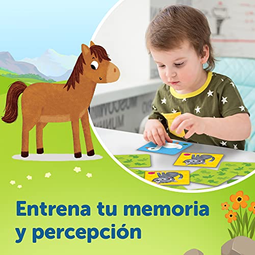 Trefl - Memos Maxi Animales en la Granja - Juego de Memoria Educativo para los más Pequeños, Encontrar Pares de Imágenes, Elementos Grandes y Cartón Grueso, para Niños a Partir de 2 años