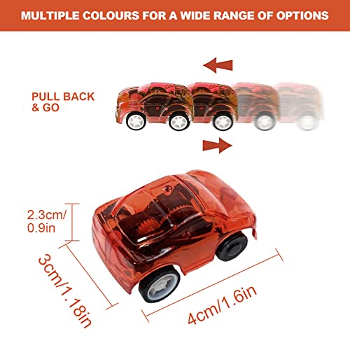 TSHAOUN 20 Piezas Coches Vehículos de Tracción Trasera, Mini Coches Cars, Educativos Regalos, Regalo de Fiesta (Color Aleatorio)