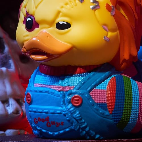 TUBBZ Figura Coleccionable de Pato de Goma de Vinilo Scarred Chucky, mercancía Oficial de Chucky, TV, películas y Videojuegos