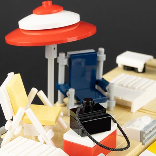 TURHAN Technik Juego De Bloques De Construcción 724Piezas Moc The Walking Dead Dale's RV Nano Micro Bloques De Construcción Mini Juego De Juguetes De Construcción Compatible con Lego