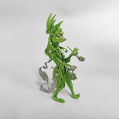 TYFUN Puzle de metal 3D, juego de 67 piezas de pipa de cigarrillo y gato, rompecabezas de metal 3D, rompecabezas 3D de metal, regalo para adultos y niños, verde lima