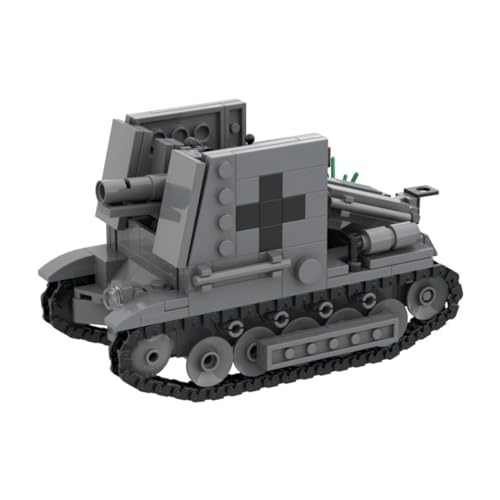 TYFUN Technic Panzer Bauklötze, 370 piezasWisent der Bundeswehr Autopropulsado Artillería Militar Tanque Militar, Juguete de Vehículo Militar para Adultos y Niños Compatible con Lego