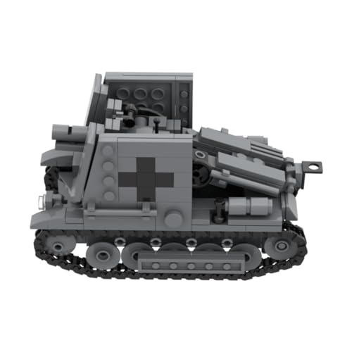 TYFUN Technic Panzer Bauklötze, 370 piezasWisent der Bundeswehr Autopropulsado Artillería Militar Tanque Militar, Juguete de Vehículo Militar para Adultos y Niños Compatible con Lego