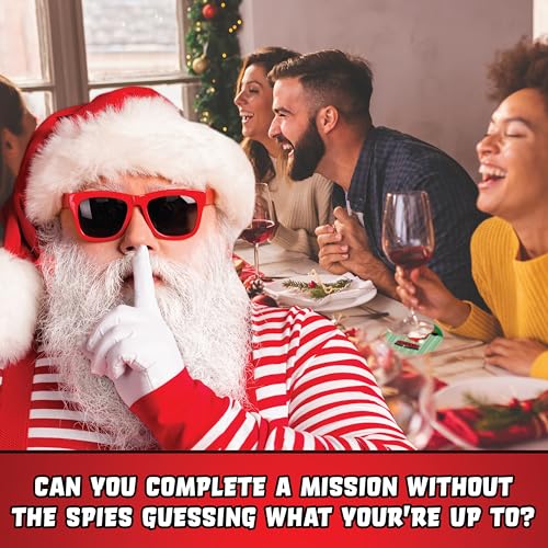 UKPG Juego de cena de Navidad | misión de cena de Navidad | 3 a 15 jugadores | Para niños, familia, niños, cena de Navidad, rellenos de cajas de Nochebuena, rellenos de calcetines de Navidad