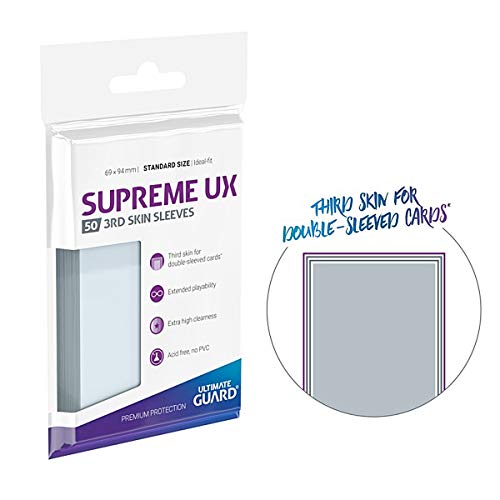 Ultimate Guard Supreme UX 3rd Skin Sleeves Standardgröße Tamaño estándar, Color Transparente (UGD011116)