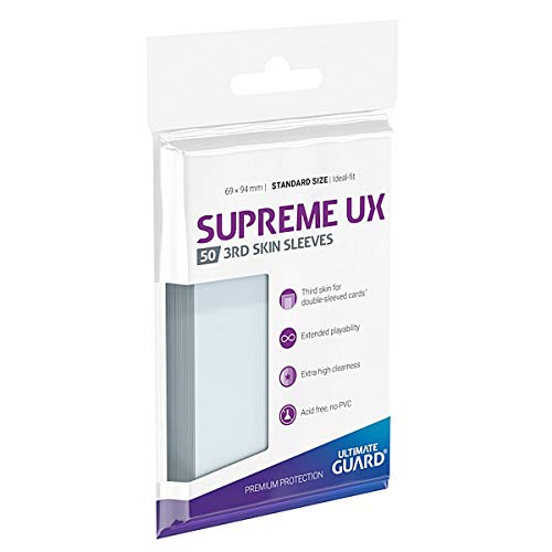 Ultimate Guard Supreme UX 3rd Skin Sleeves Standardgröße Tamaño estándar, Color Transparente (UGD011116)