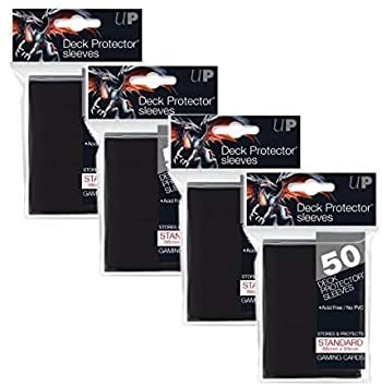 Ultra Pro 82669 - Fundas protectoras para cubierta (4 fundas estándar de 50 unidades), color negro