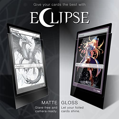 Ultra Pro Paquete de 100 Mangas Mate estándar Eclipse-Negro Azabache, Color (E-15613)
