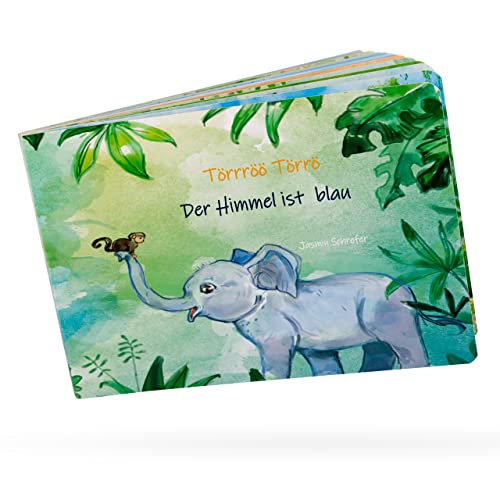 Un libro infantil único sobre los animales. Con muchos mensajes positivos para la vida, regalo para niños, libro infantil de Törrröö El cielo es azul.