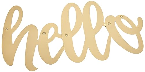 Unique Party - Guirnalda de Letras - 1 m - Diseño de Baby Shower de Oro "Hello Baby" - Conjunto de 2 (73527)