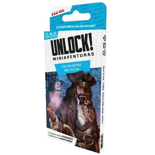 Unlock! Miniaventuras Los secretos del pulpo - Juego de Cartas en Español