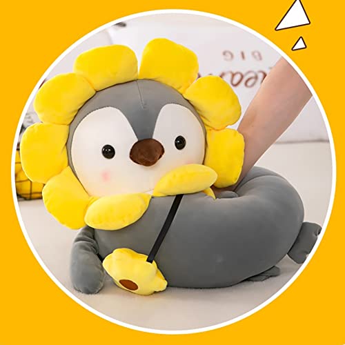 Uposao Pingüino de peluche, 35 cm, divertido y lindo pingüino, juguete de peluche para jugar, peluche suave, cojín de peluche, regalo para niñas, niños y bebés