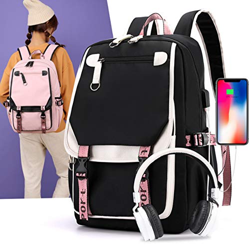 V-mix Mochila de mochila para niños impermeables mochila para niños de gran capacidad mochila con puerto de carga USB (amarillo)
