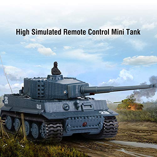 VGEBY1 RC Tank Toy, Escala 1/72 4 Canales de Control Remoto simulado Mini Mini Tank Toy para Regalo de niños