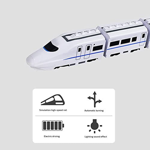 Voiakiu tracción eléctrica con luces intermitentes – alta velocidad alimentado por pilas con sonido y luz, tren subterráneo alta velocidad, vehículo juguete