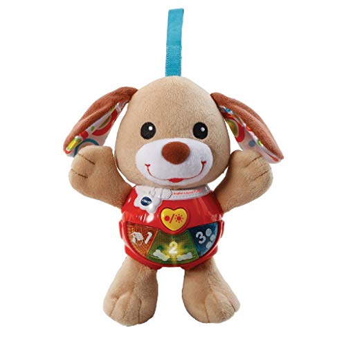 VTech Baby Knuffel & Speel Puppy - Juegos educativos (Marrón, Niño/niña, 2 año(s), Perro, Holandés, De plástico, Felpa)