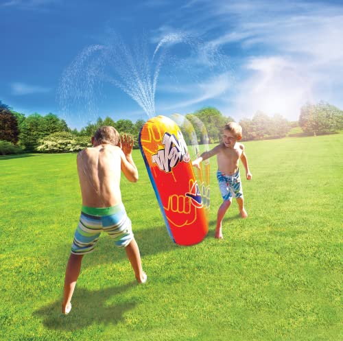 Wahu Saco Splash. Lanza agua ininterrumpidamente. Juego para aire libre niños y niñas. Diversión refrescante para verano. 110 centímetros de alto.