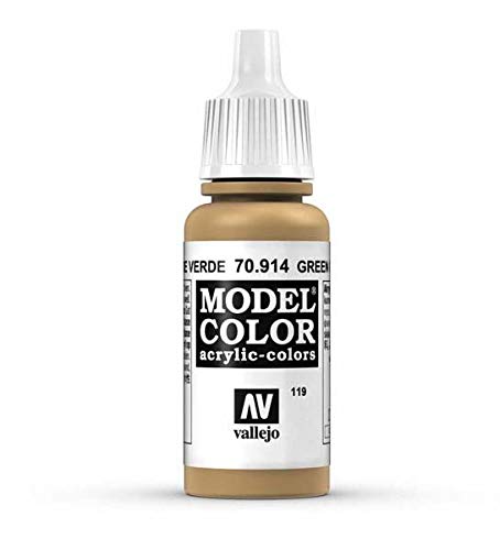 War World Gaming Vallejo Model Color Brown - Green Ochre 70.914 - Wargame Miniature Figure Painting Assortment Modelling Wargaming Hobby Tabletop Model Paint Collection