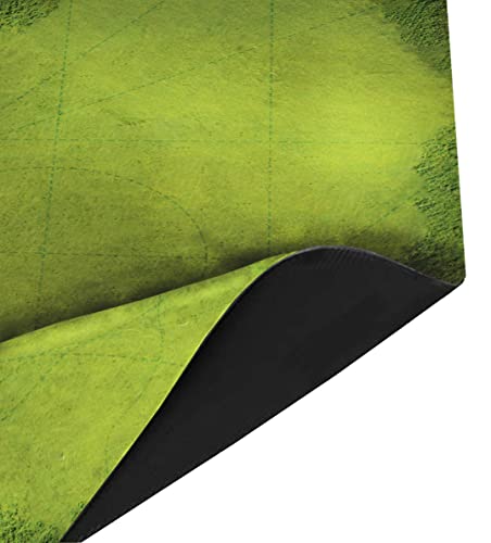 Wargame mat con TODAS LAS LINEAS DE DESPLIEGUE 60"x44" pulgadas Green forest Tapete de goma