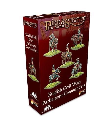 Warlord Games Parliament Commanders - Miniaturas de escala épica para lucio y shotte miniaturas de guerra civil inglesa altamente detalladas para juegos de guerra de mesa