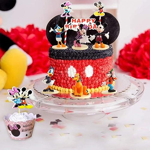 WENTS Cake Topper Mini Juego de Figuras Niños Mini Juguetes Baby Shower Fiesta de cumpleaños Pastel Decoración Suministros 6 Piezas