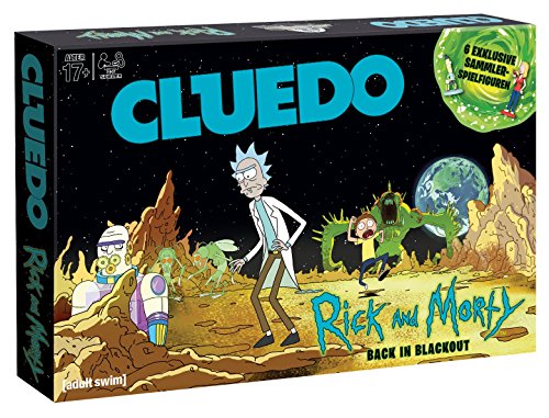 Winning Moves - Cluedo - Rick and Morty - Rick and Morty Merch - Edad 17+ - Alemán