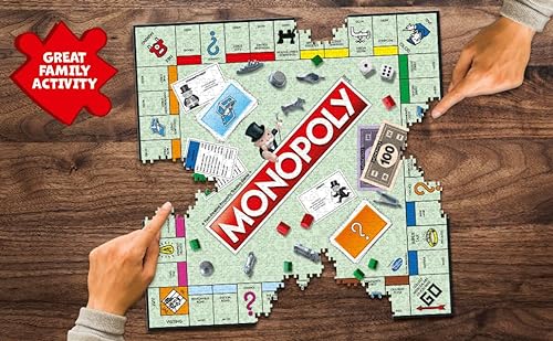 Winning Moves London Monopoly Jigsaw Puzzle Game,Red,1000 Piece