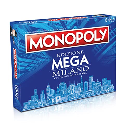 Winning Moves, Monopoly edición Mega ciudad metro de Milán. 2-6 jugadores