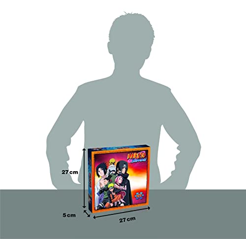 Winning Moves Puzzle de 500 Piezas de Naruto Shippuden Ninjas de Konoha - Nueva Versión - Rompecabezas para Niños y Adultos