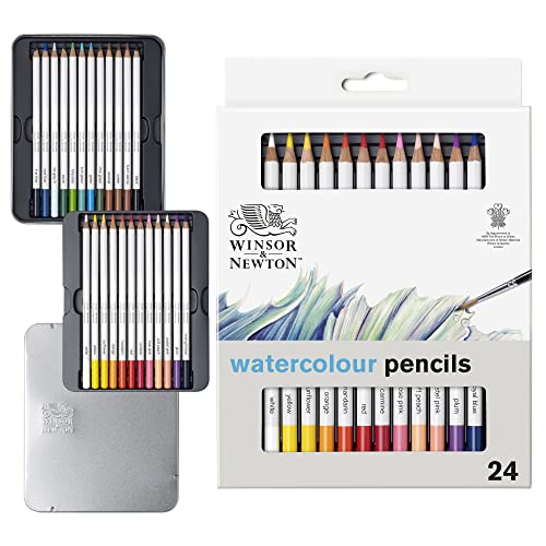 Winsor & Newton Acuarela, multicolor, 24 lápices