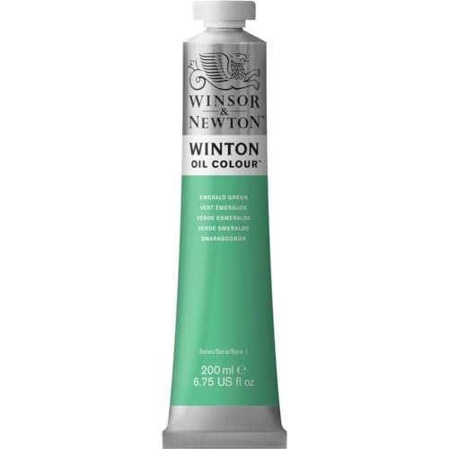 Winsor & Newton Winton - Tubo de Pintura al Óleo, 200 ML, Verde (Verde Esmeralda)