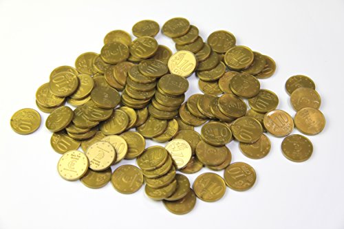WISSNER Active Learning 100 Monedas 10 céntimos, en una Bolsa de Polietileno, Multicolor (Wissner080614.000)
