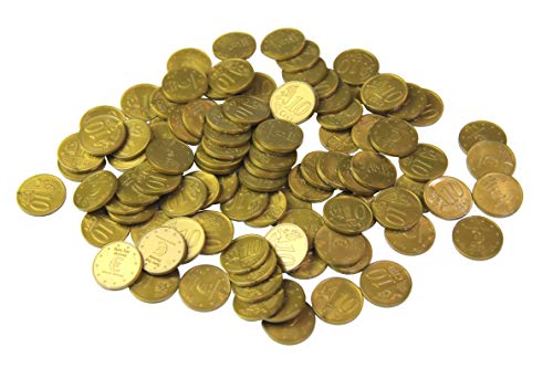 WISSNER Active Learning 100 Monedas 10 céntimos, en una Bolsa de Polietileno, Multicolor (Wissner080614.000)