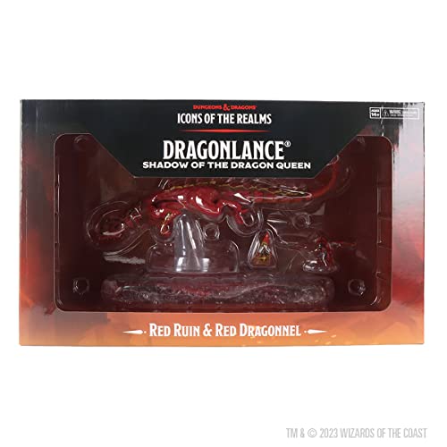 WizKids D&D Icons of The Realms: Dragonlance - Ruina roja y Dragonnel rojo (juego 25) miniaturas de mazmorras y dragones