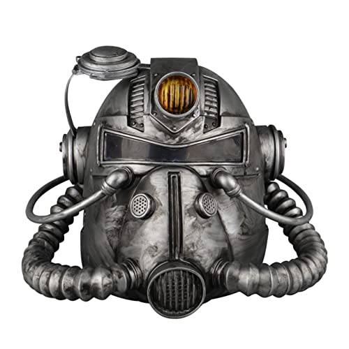 WLLLTY Máscara de Halloween Fallout 76 Vault Boy Cosplay Radiación Suave Pvc Máscara Armadura Energía Casco Máscaras Halloween Fancy Party Carnaval Disfraz Accesorios