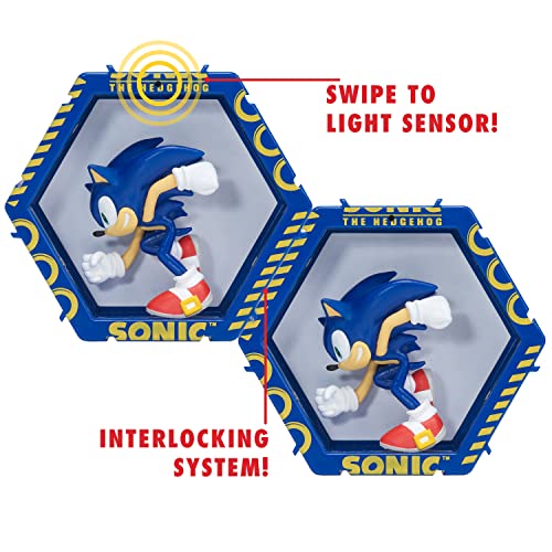 WOW! PODS Sonic The Hedgehog Collection - Sonic | Figura de Cabeza de Bobina iluminada | Productos Oficiales de Sega, Juguetes y Regalos para Adultos, niños y niñas, Mayores de 5 años