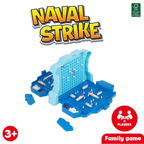Wowow Juguetes y Juegos Naval Strike Juego de Mesa| Juegos de Mesa Divertidos Juguetes para Toda la Familia | Hundir Barcos para Ganar el Juego | Regalo Divertido | Edades 3+