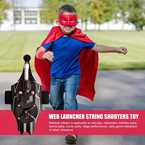 Wukesify Web Shooters para niños | Spider Launcher Guantes Cuerda Juguete - Real Silk Spider String Launcher Toys Cool Gadgets para niños Halloween Cosplay Accesorios
