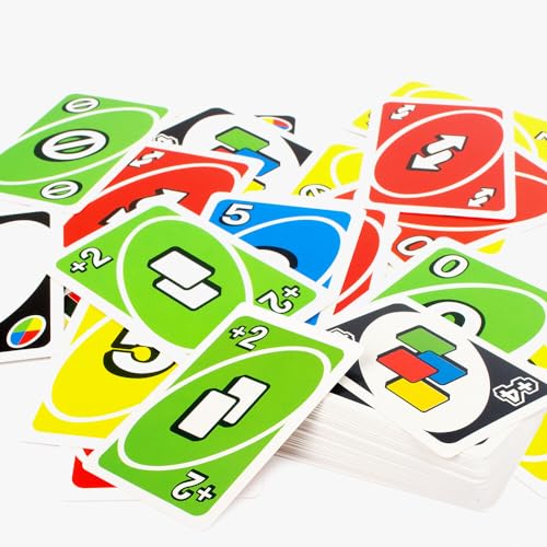 XPJBKC Uno Flip Card Games, Juego de Cartas Uno con 112 Cartas, Juego de Cartas, Juego de Cartas Familiar para Familias, Fiestas, Cumpleaños 2-6 Jugadores (Versión en Inglés)