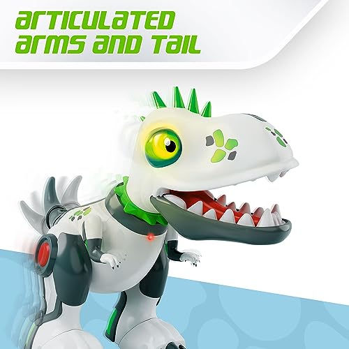 Xtrem Bots - DinoPunk | Dinosaurio Teledirigido 5 Años O Más | Robot Juguete Programable 20 Acciones | Juguete Niño 5 Años O Más | Dinosaurios Juguetes