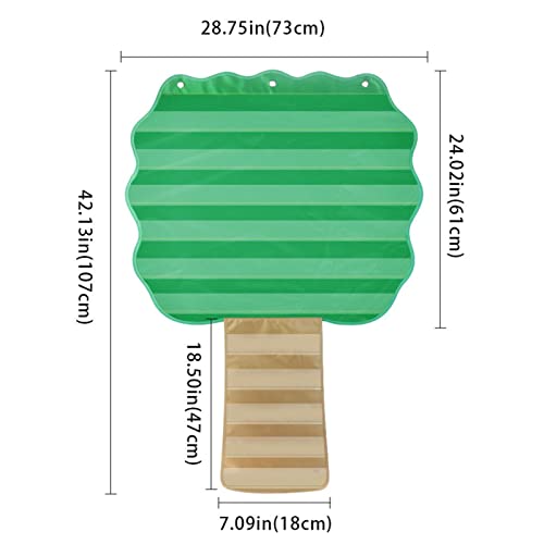 Xzbling Horario Visual - Gráfico de Calendario Visual de Bolsillo de árbol | Herramientas de Almacenamiento multifuncionales adecuadas para el hogar, Aula, Escuela, guardería, Oficina