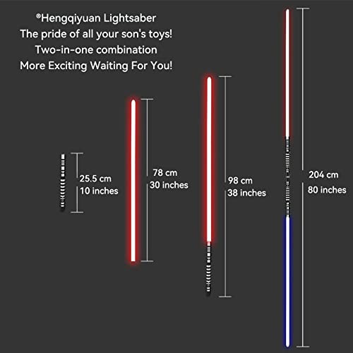YLME Sable Luces Star Wars Que Brilla Intensamente Juguete Juguete Metal Extraíble USB Carga Ligera Láser Espada para Niños Brillante Regalo Juguete Cosplay Juguete,RGB,38.5Inches