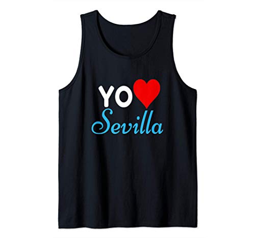 Yo Amo Sevilla Ciudad España Orgullo Y Recuerdos De Regalo Camiseta sin Mangas