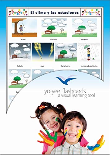 Yo-Yee Flashcards Tarjetas con Ilustraciones para el fomento del Aprendizaje del Idioma - Clima y Las Estaciones - para Las Clases de españolen guarderías, escuelas Infantiles y educación Primaria