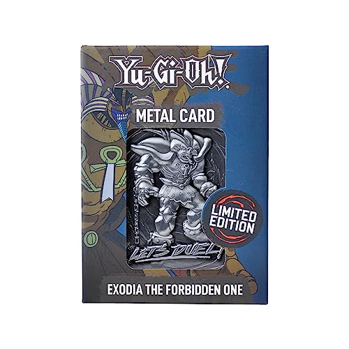 YU-GI-OH! KON-YGO26 Edición Limitada Metal Coleccionable Exodia The Forbidden One, Plata